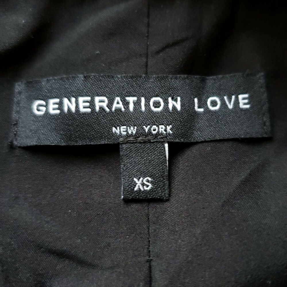Generation Love Adele Crystal Button Blazer Black… - image 7